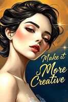 Vintage-Romantik-Porträt