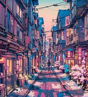 Japanese Street Dream pastel