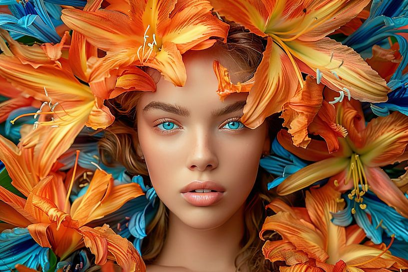 Flower-Power-Frau von Egon Zitter