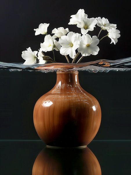 Aqua flowers 2 by PixelMint.