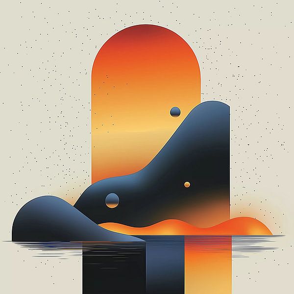 Un paysage surréaliste par Ariadna de Raadt-Goldberg