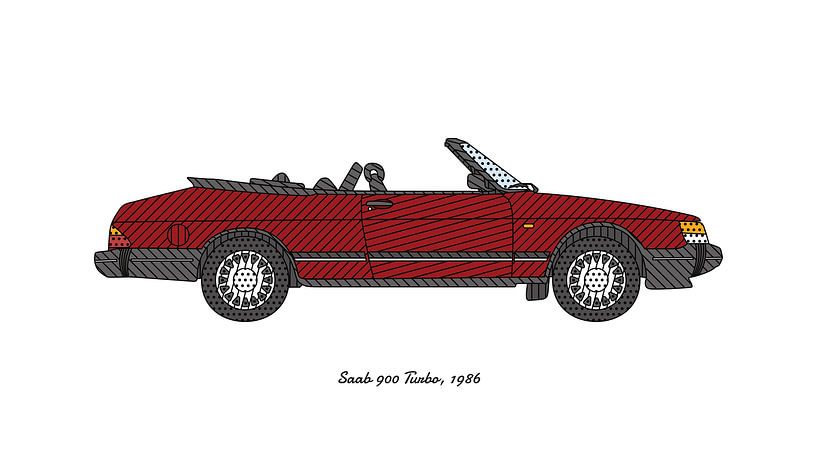 Saab 900 Turbo, 1986 by Victor Weijers