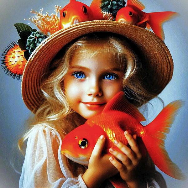 I love my goldfish. by Ineke de Rijk
