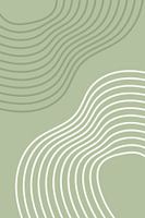 Lines in shades of green