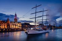 Driemaster de Stedemeaght sur le quai à Kampen