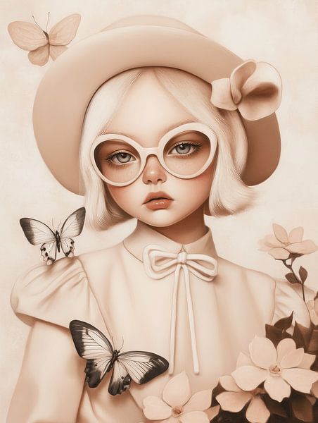 Butterfly girl by Carla Van Iersel