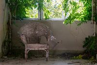 Veranda mit Rattansessel