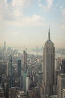 View of the Empire State Building in New York City 2024.