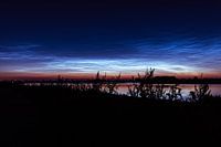 Lichtende nachtwolken