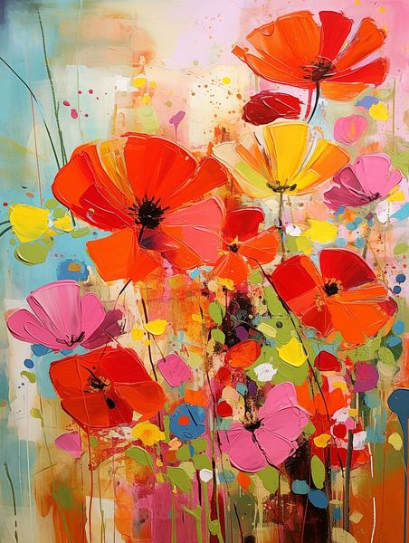 Colourful flowers by Bert Nijholt