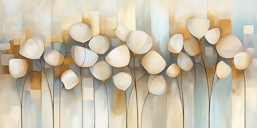 Modern abstract flowers by Bert Nijholt