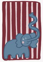 Curious Blue Elephant