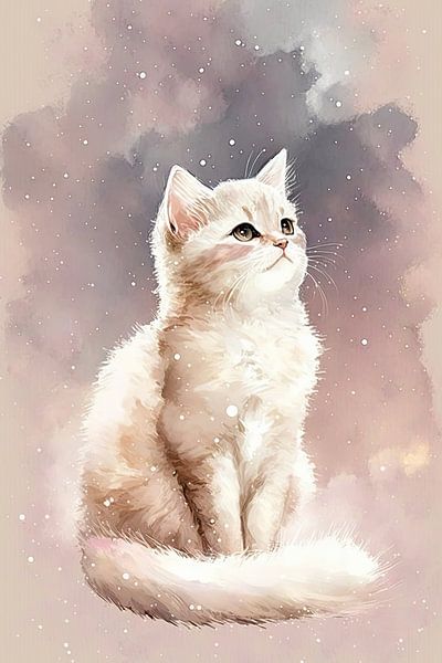 Kosmische Katze von Your unique art