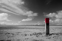 Strandpaal op Terschelling