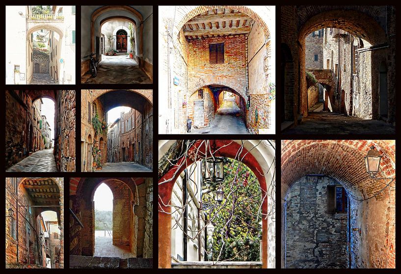 Italienische Bogengänge Collage von Dorothy Berry-Lound