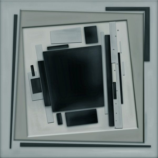 Abstrakte Komposition 21 von Angel Estevez