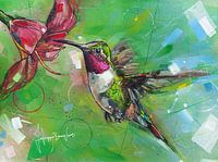 Hummingbird painting