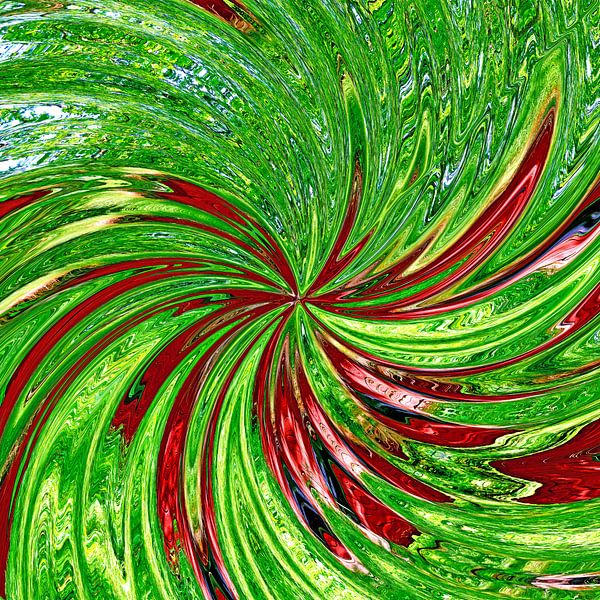 Rote Hütte im Wald von L.A.B.