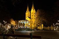 Zittend op het Munsterplein, voor Kerst