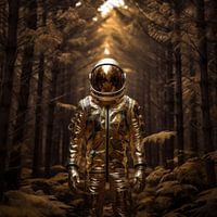 Promenade cosmique dans la forêt d'or ;