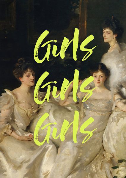 Girlsgirlsgirlsyellow Ratioiso by Grace Digital Art Co