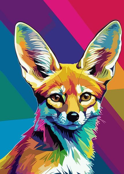 Renard fennec Pop Art par MIROKKU