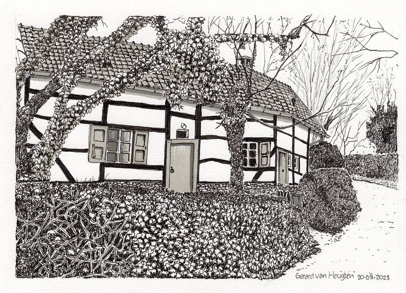 Half-timbered house South Limburg by Gerard van Heugten