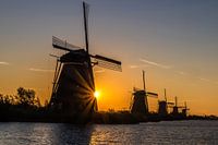Zonsopkomst in Kinderdijk