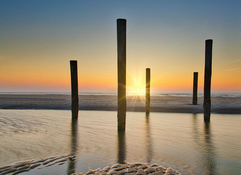 Pole von Palendorp bei Sonnenuntergang von peterheinspictures