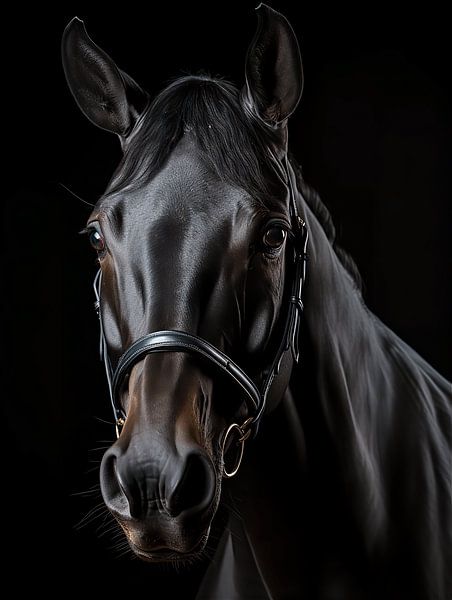 Schwarzes Pferd von PixelPrestige