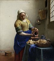Die Milchmagd (gespiegelt) - Johannes Vermeer