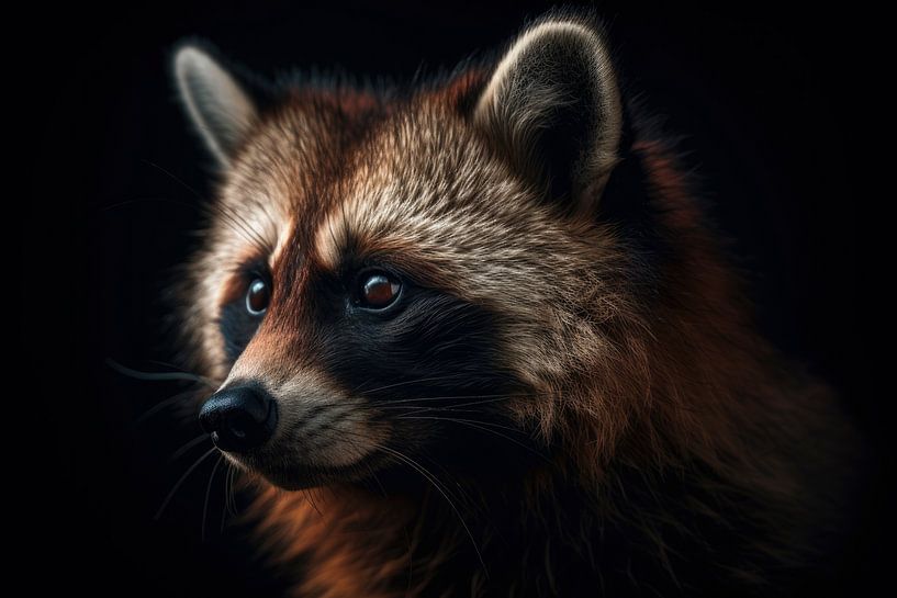 Der rote Waschbär von Digitale Schilderijen