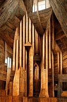 Fantasy Interior of a Wooden Church 3