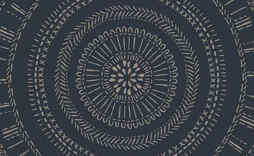 Modern print black - native landscape format by Studio Hinte