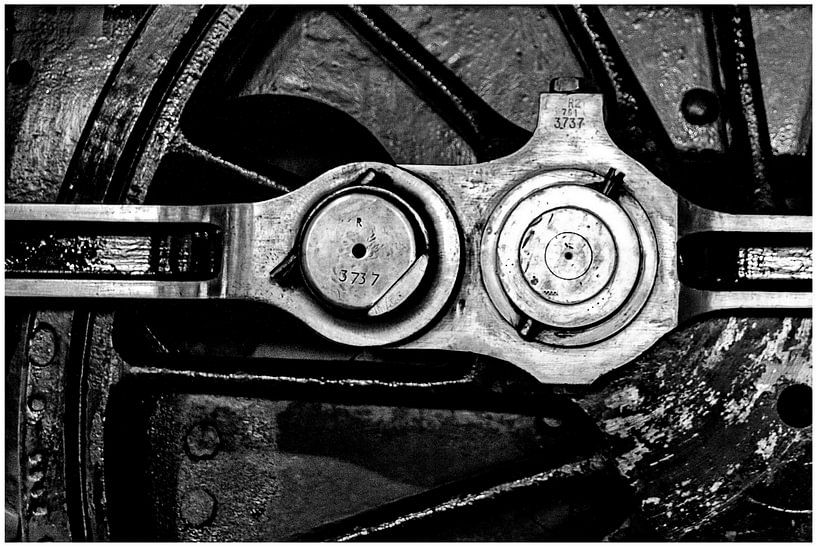 Detals of locomotive 3737 by Henk Langerak