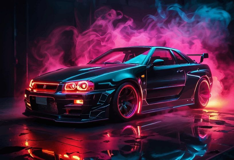 Nissan GT-R R34 - Neon Legende von MIROKKU