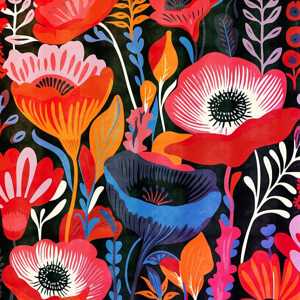 Bunte Blumen VI von Whale & Sons