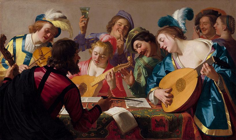 Concert - Gerard van Honthorst, 1623 par Atelier Liesjes