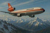 Swissair over the Alps