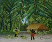 Bananenernte (ca. 1907-1910) von Henri Rousseau.
