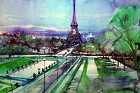 Paris, Trocadéro mit Eiffelturm