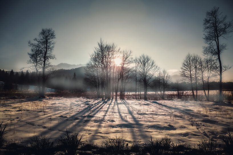 Abendstimmung am Geroldsee von Franz Nagler