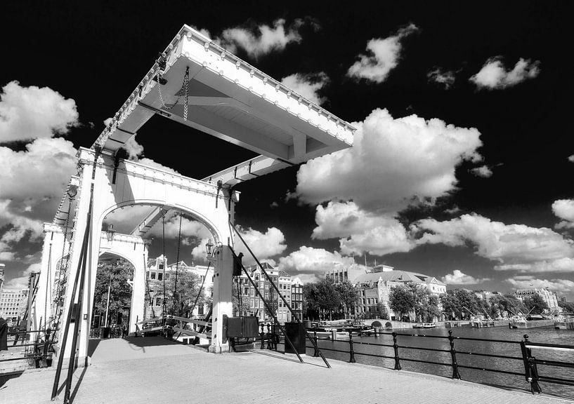 Pont maigre en noir et blanc par Dennis van de Water