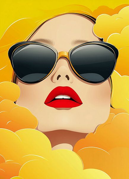 Yellow Woken in your Face by Karina Brouwer