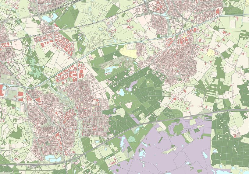 Carte de Geldrop-Mierlo par Rebel Ontwerp