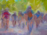 Impression Radfahren abstrakt