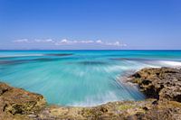 View from Formentera to Ibiza