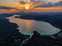 Sonnenuntergang am Wörthersee