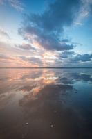Zonsondergang aan het strand