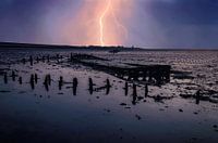 Bliksem boven Wierum